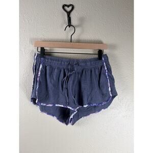Y2K VS PINK Micro Mini Shorts Size Small Purple Loungewear Preppy Athleisure